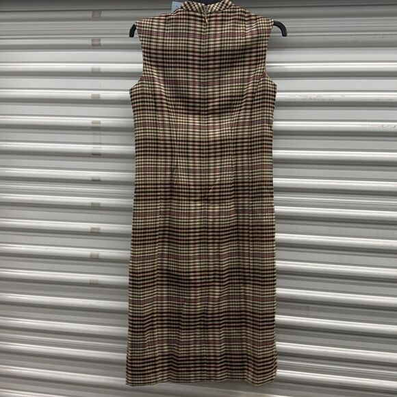 Anne Taylor Plaid Sleeveless Dress NEW - Picture 2 of 5